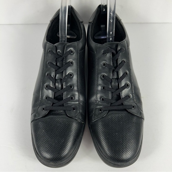 Kenneth Cole Reaction Black Textured Men’s Sneakers Size 10.5 - Picture 2 of 8